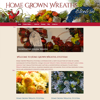 floral design and decoration website by blackthorn studio